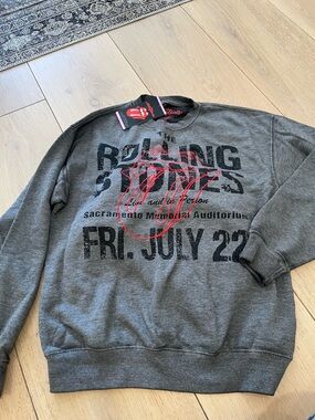 NWT The Rolling Stones Unisex  Sweatshirt Size Small